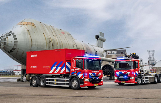 Električna tovornjaka za nizozemske gasilce